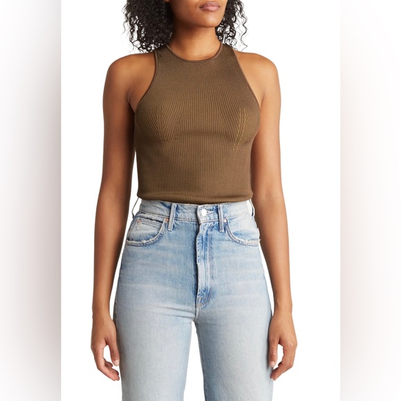 Good American Tops 53 Good American Rib Sleeveless Bodysuit Sizes